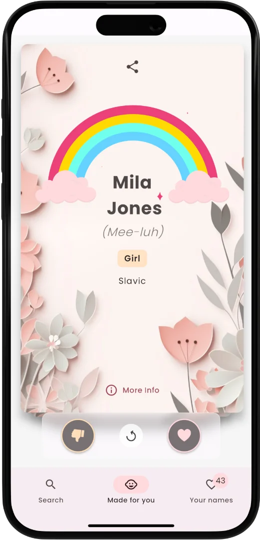 A name suggestion in the Namely app